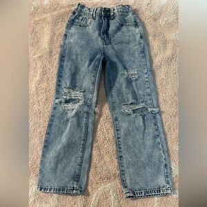 SHEIN distressed jeans.